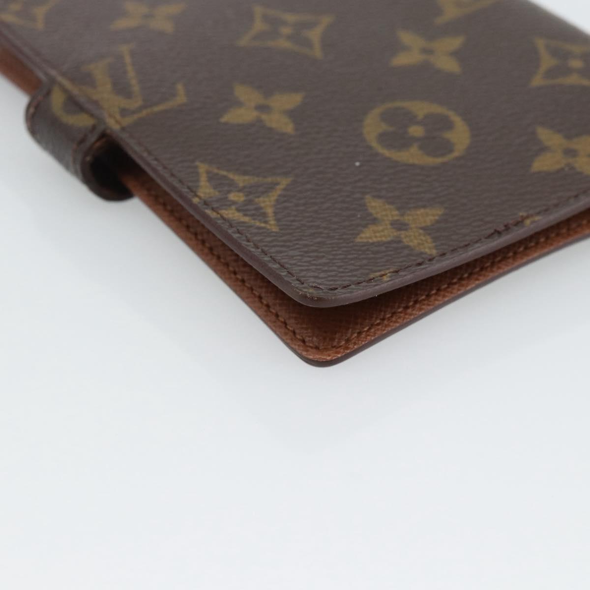 LOUIS VUITTON Monogram Agenda PM Day Planner Cover R20005 LV Auth BA14221