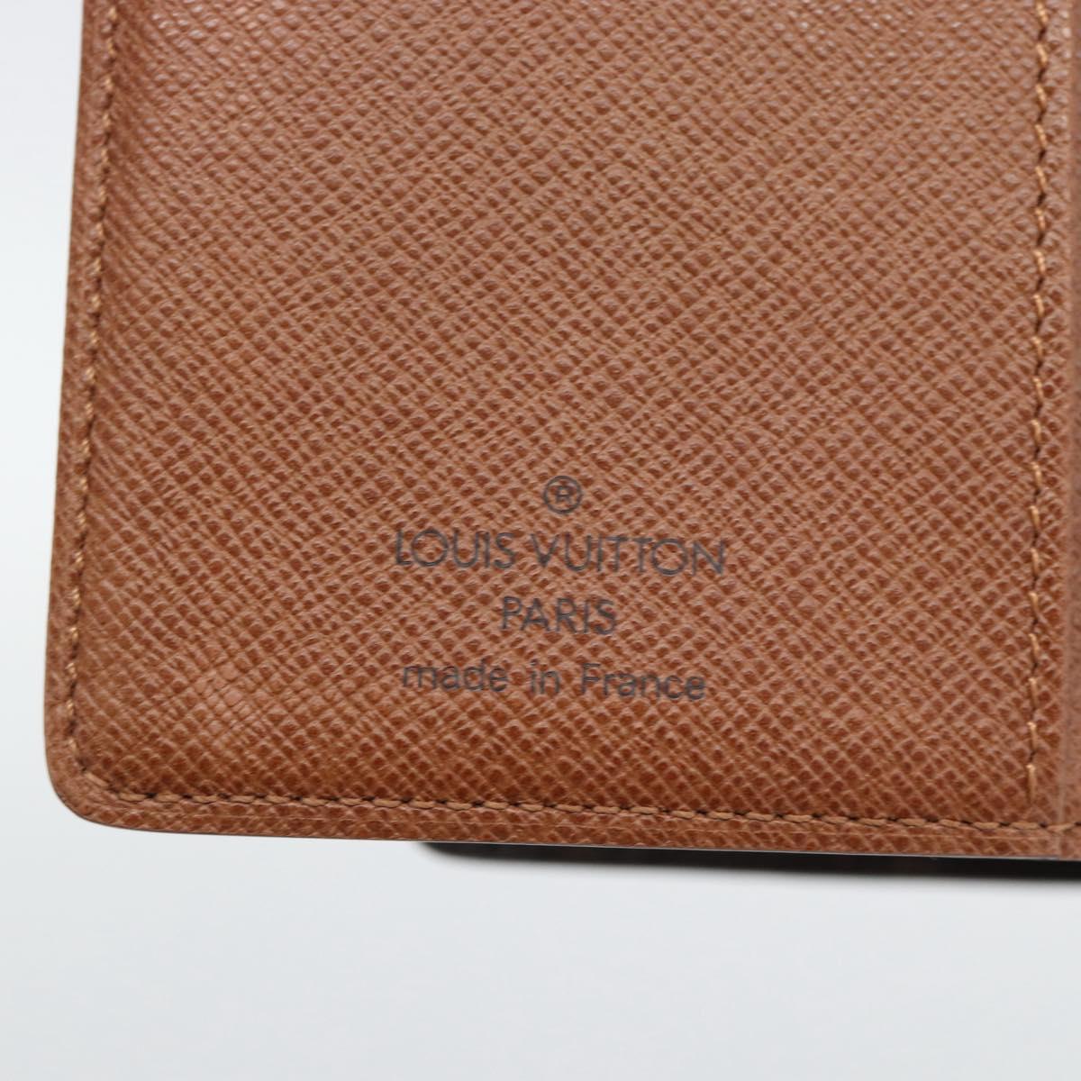 LOUIS VUITTON Monogram Agenda PM Day Planner Cover R20005 LV Auth BA14221