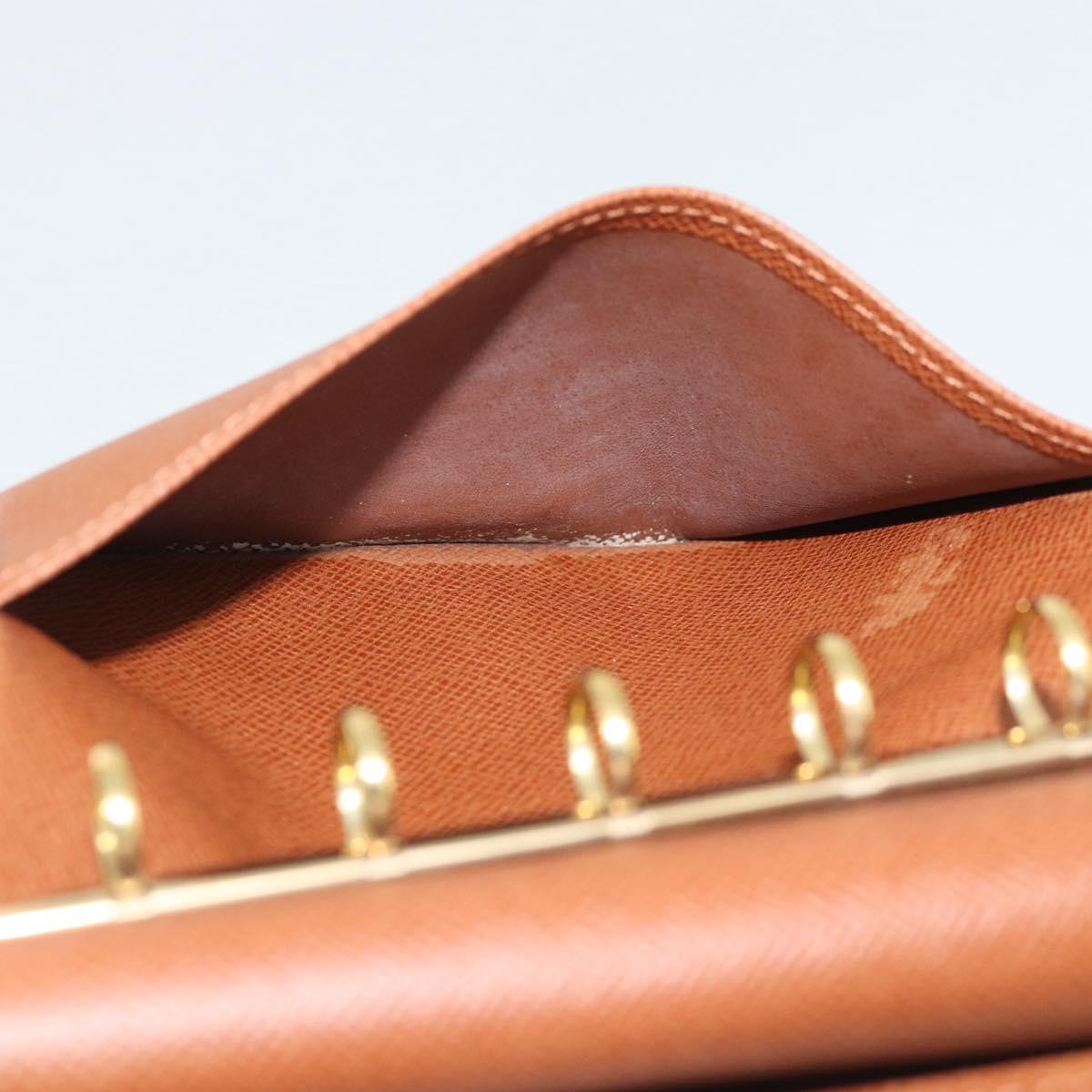 LOUIS VUITTON Monogram Agenda PM Day Planner Cover R20005 LV Auth BA14221