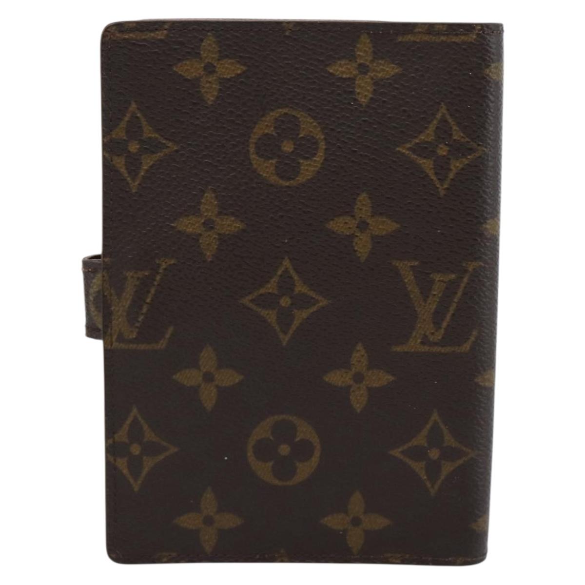 LOUIS VUITTON Monogram Agenda PM Day Planner Cover R20005 LV Auth BA14221