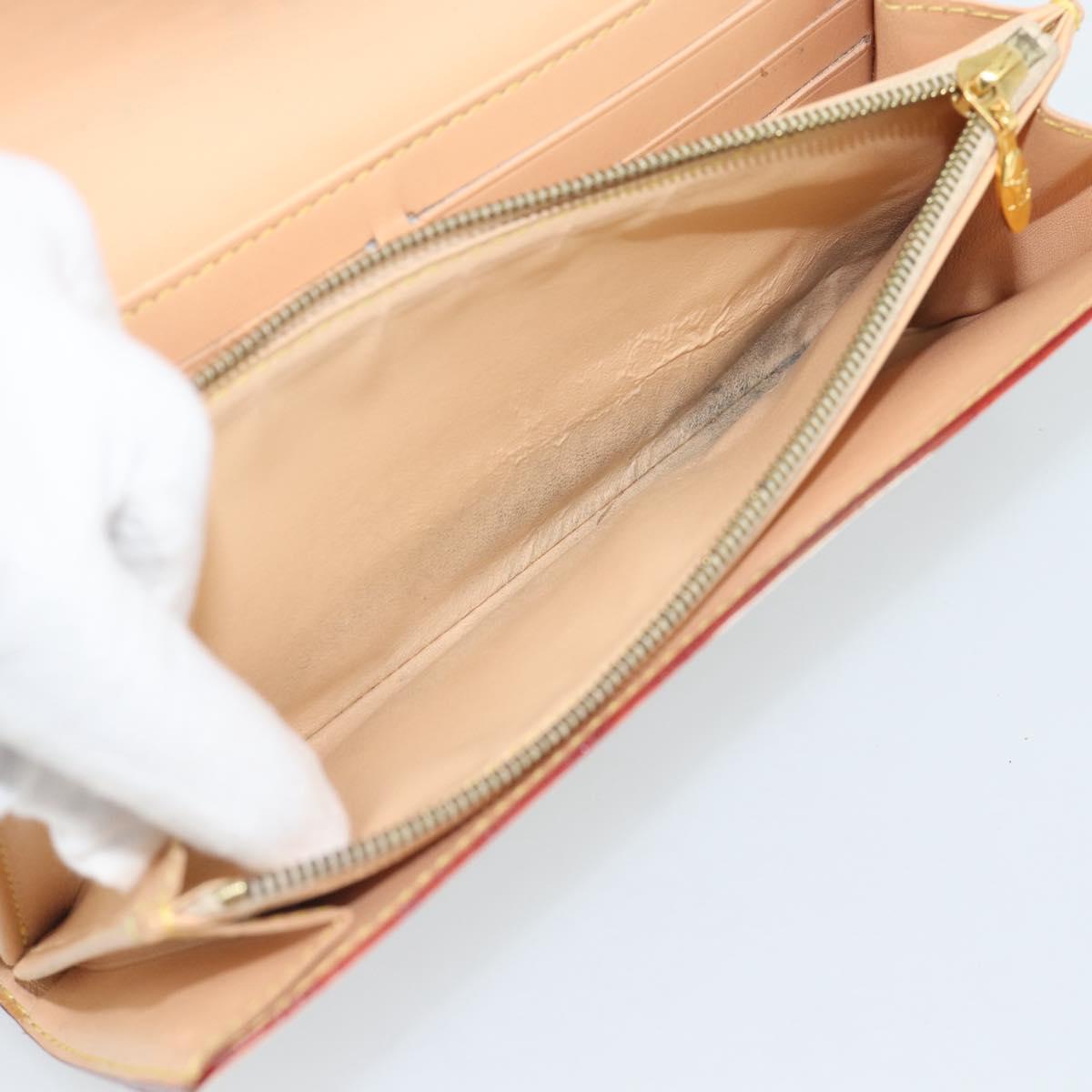 LOUIS VUITTON Monogram Multicolor Portefeiulle Sarah White M93532 Auth BA14224