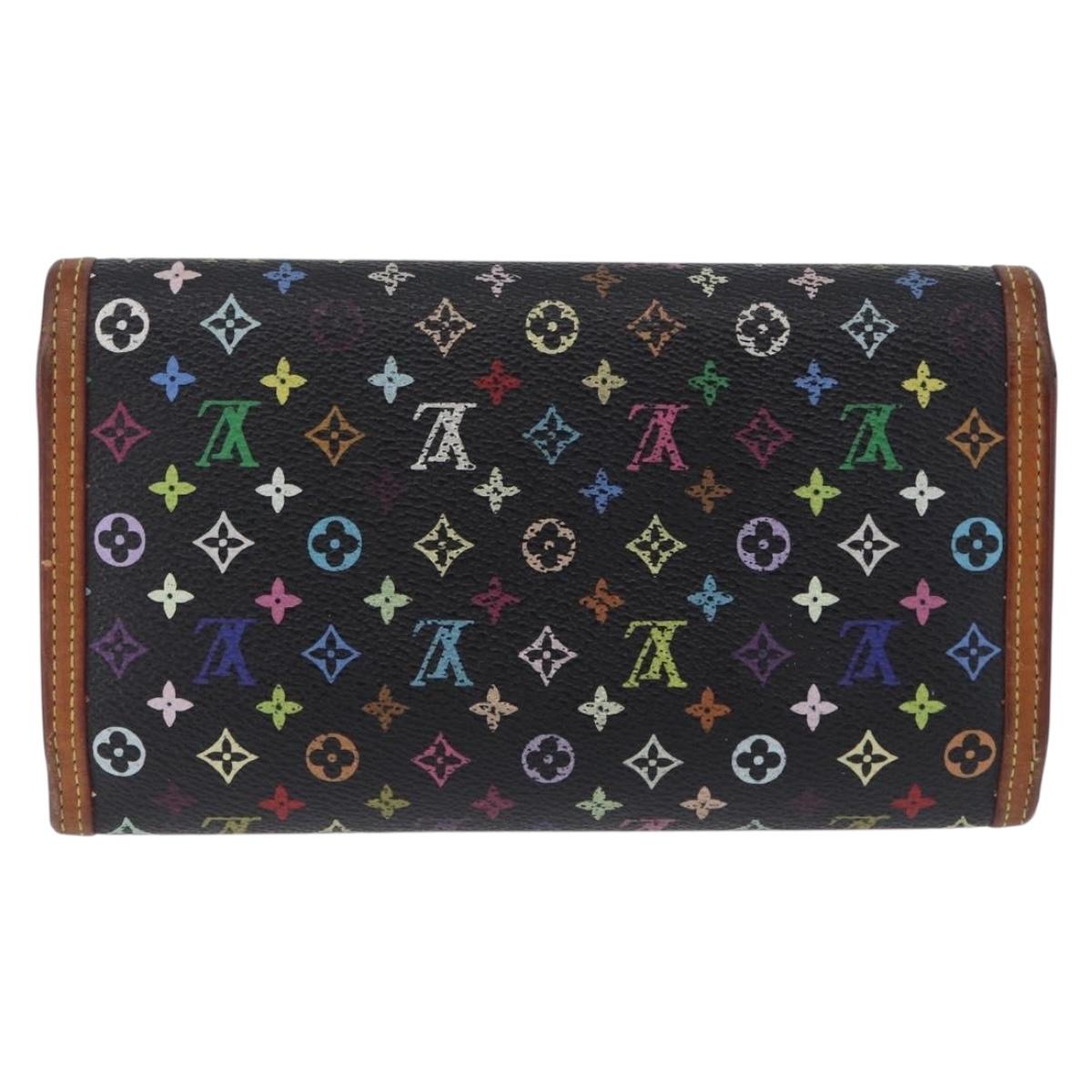 LOUIS VUITTON Monogram Multicolor Porte Tresor International M92658 Auth BA14226