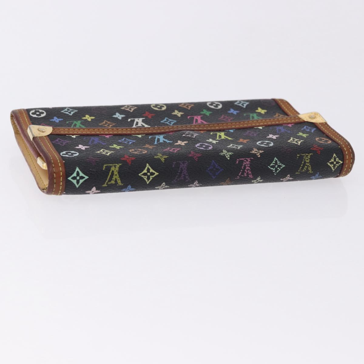 LOUIS VUITTON Monogram Multicolor Porte Tresor International M92658 Auth BA14226