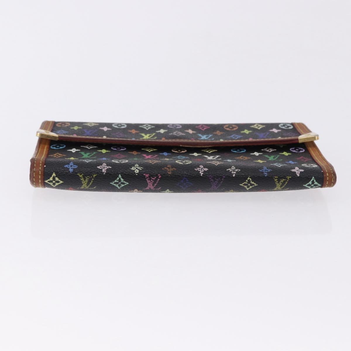 LOUIS VUITTON Monogram Multicolor Porte Tresor International M92658 Auth BA14226