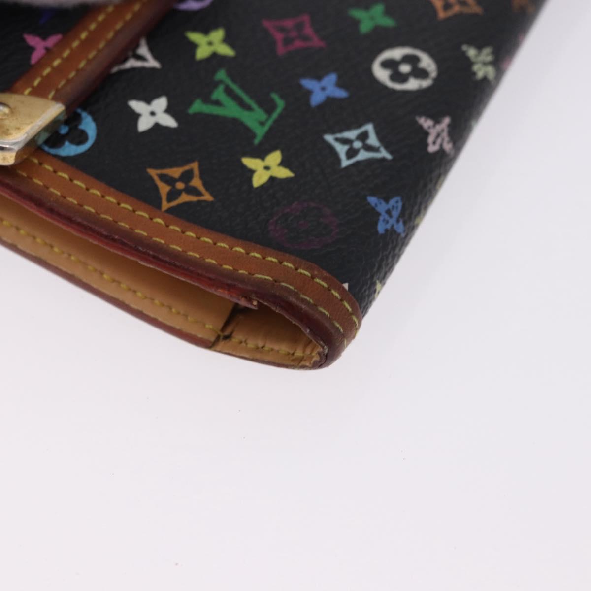 LOUIS VUITTON Monogram Multicolor Porte Tresor International M92658 Auth BA14226
