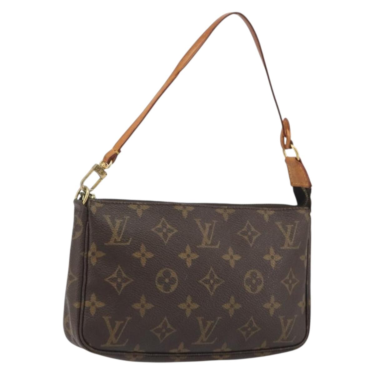 LOUIS VUITTON Monogram Pochette Accessoires Pouch M51980 LV Auth BA14229