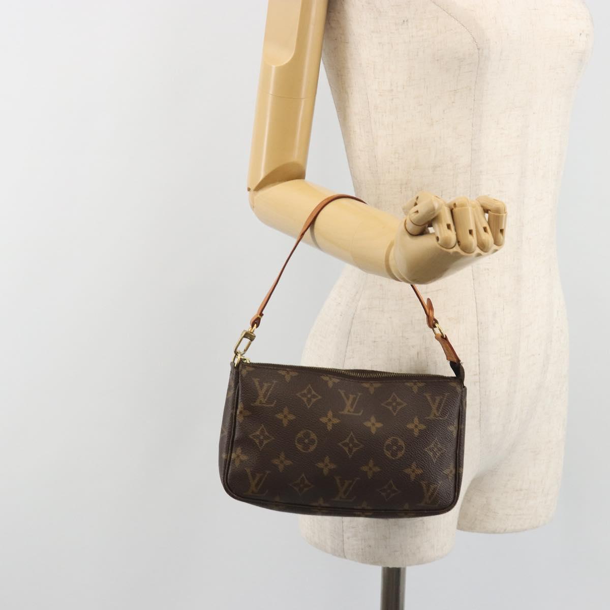 LOUIS VUITTON Monogram Pochette Accessoires Pouch M51980 LV Auth BA14229