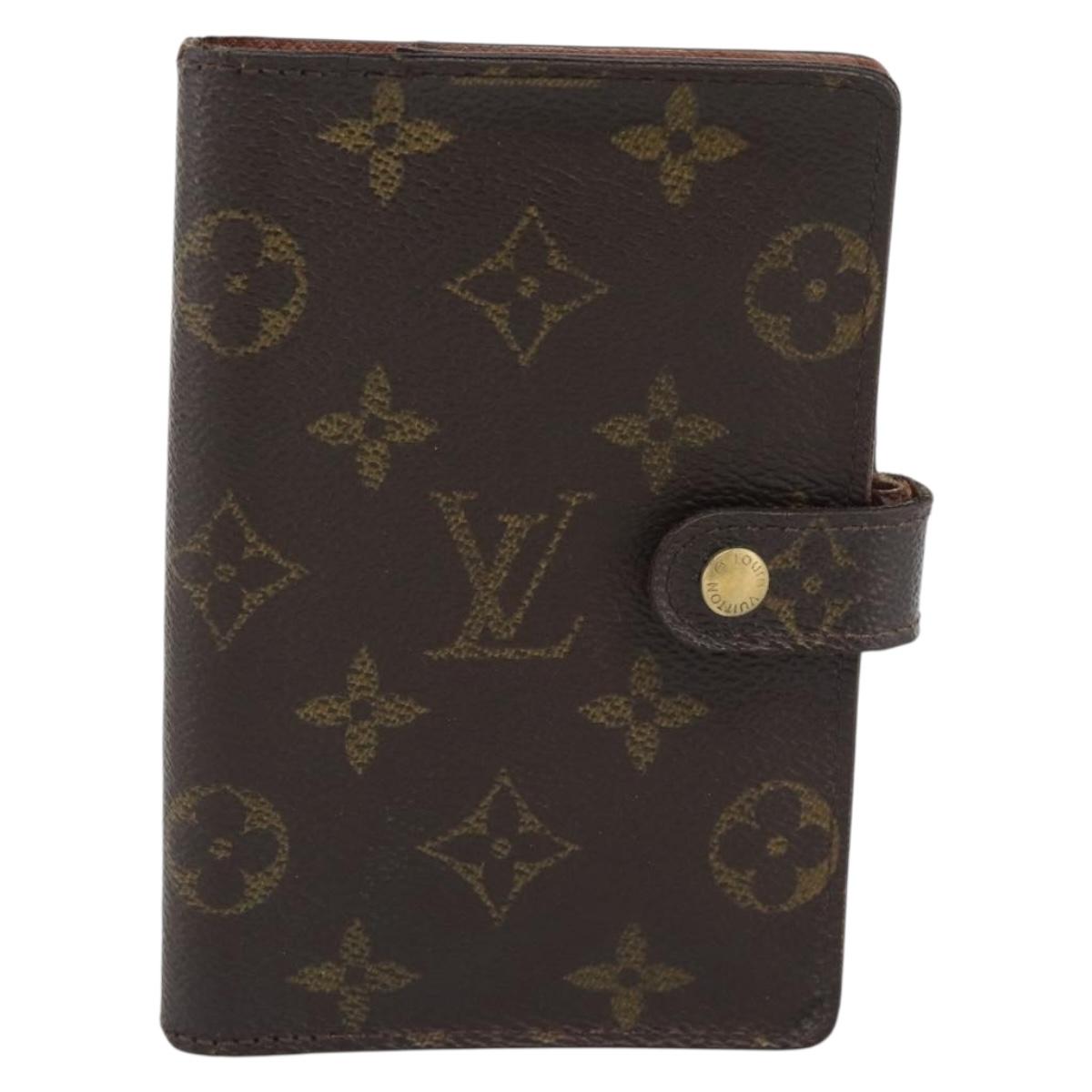 LOUIS VUITTON Monogram Agenda PM Day Planner Cover R20005 LV Auth BA14234