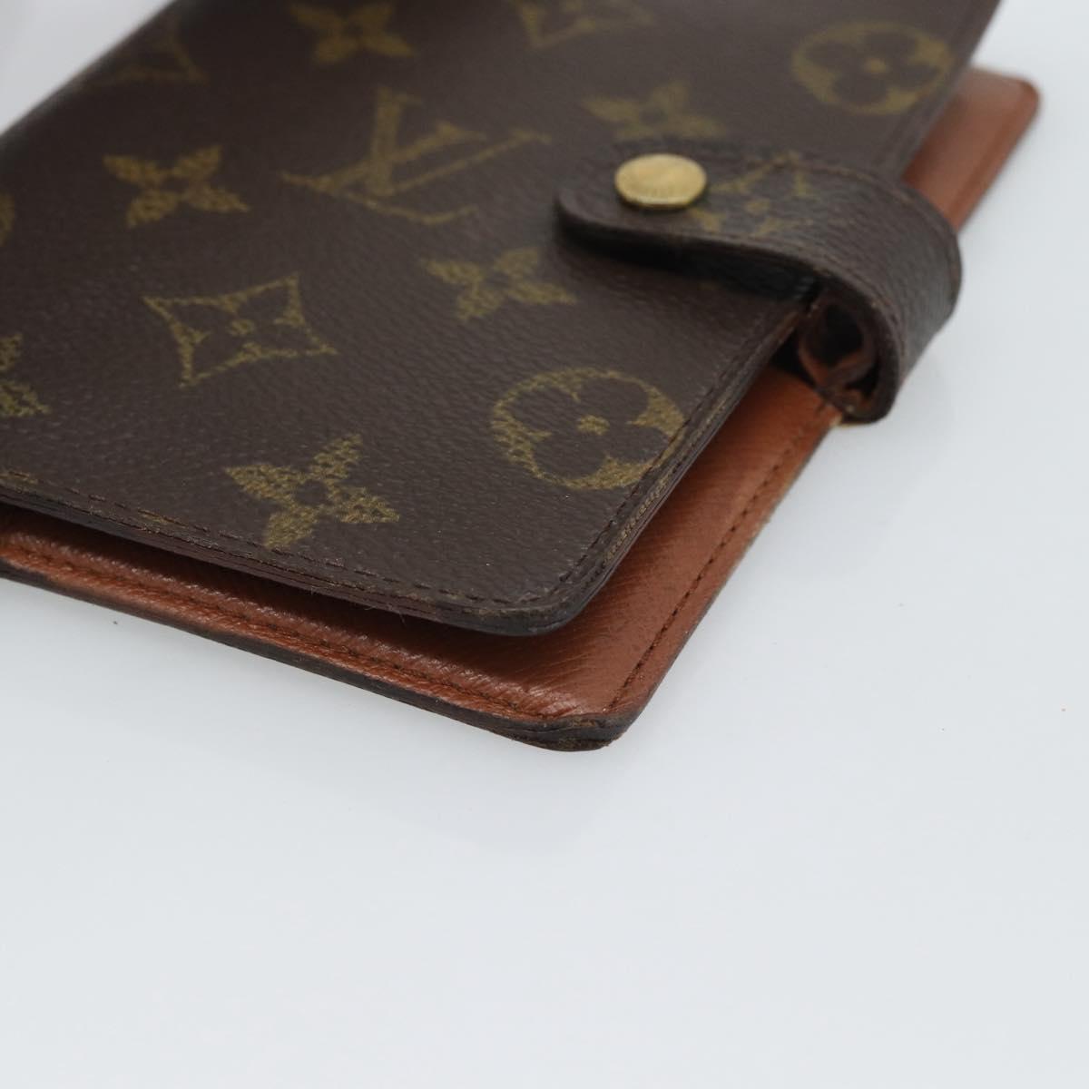 LOUIS VUITTON Monogram Agenda PM Day Planner Cover R20005 LV Auth BA14234