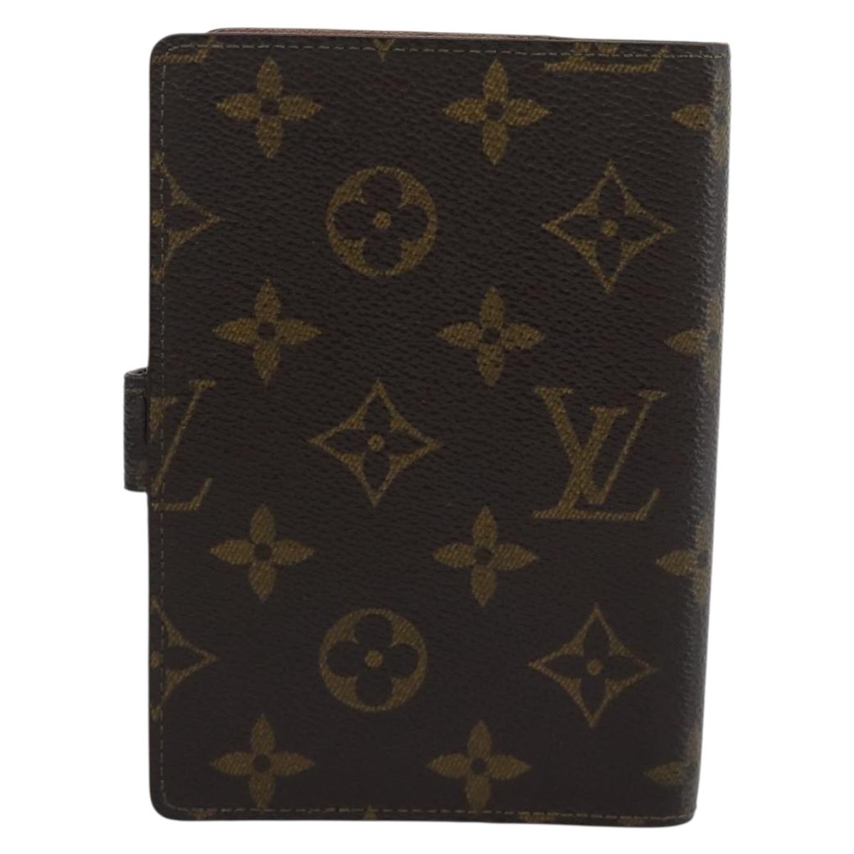 LOUIS VUITTON Monogram Agenda PM Day Planner Cover R20005 LV Auth BA14235