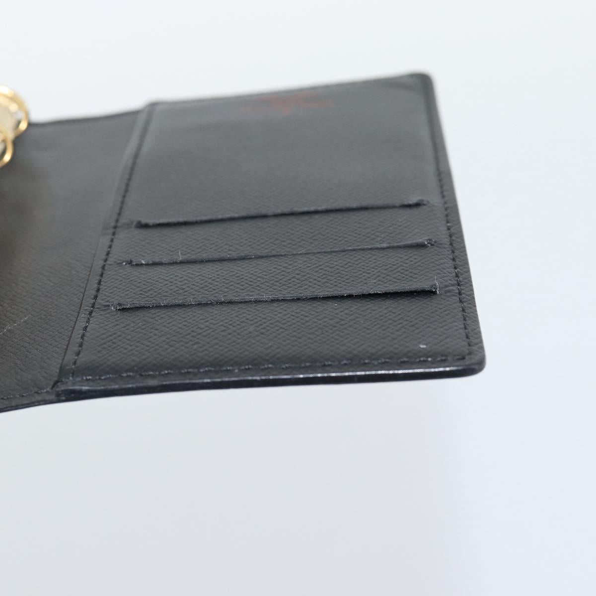 LOUIS VUITTON Epi Agenda PM Day Planner Cover Black R20052 LV Auth BA14236