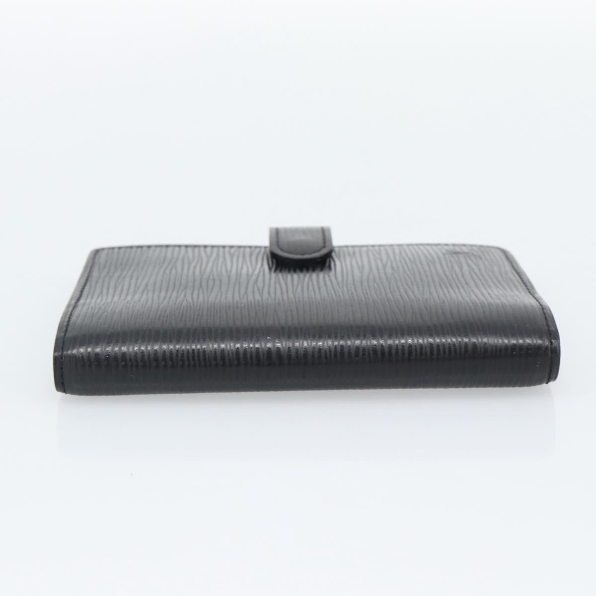 LOUIS VUITTON Epi Agenda PM Day Planner Cover Black R20052 LV Auth BA14236