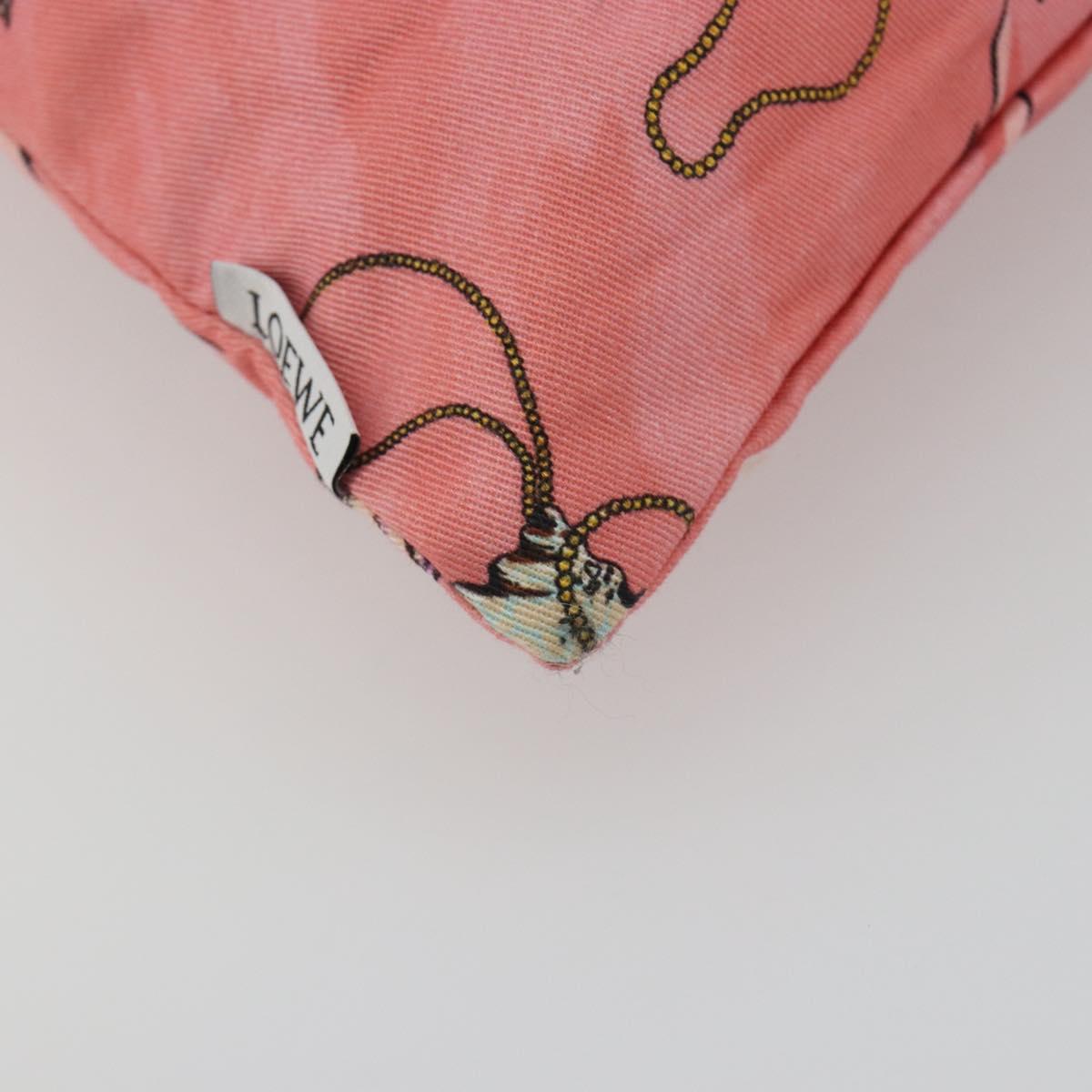 LOEWE Purse Hand Bag Canvas Pink Auth BA14239A