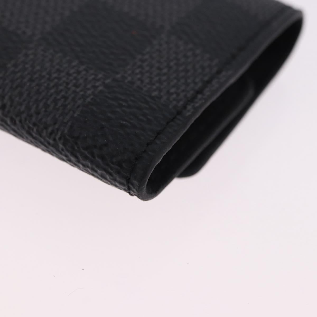 LOUIS VUITTON Damier Grafitte Bouton de Manchette Case Cuff Case LV Auth BA14247