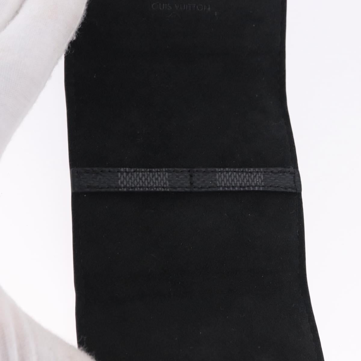 LOUIS VUITTON Damier Grafitte Bouton de Manchette Case Cuff Case LV Auth BA14247