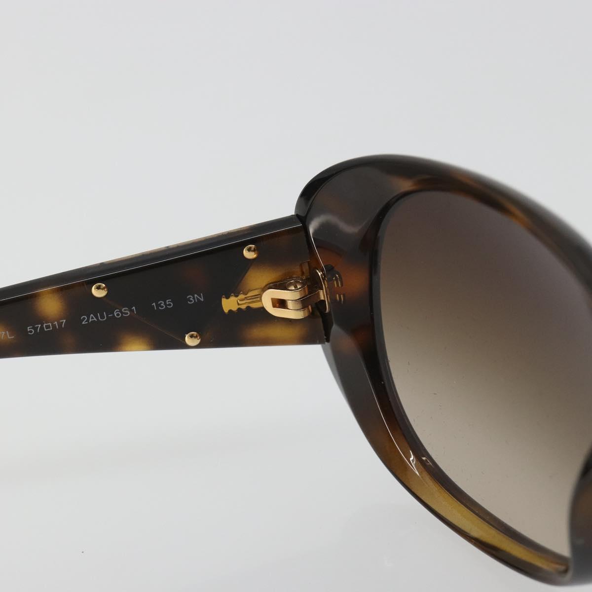 PRADA Tortoise Pattern Sunglasses Plastic Brown Gold Auth BA14251V