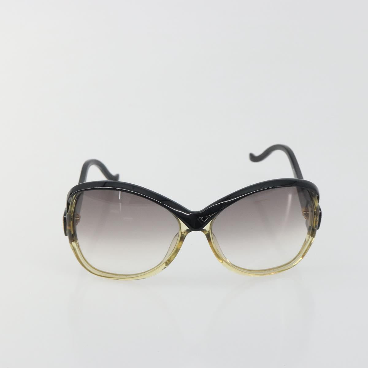 BALENCIAGA Sunglasses Plastic Black Gold Auth BA14253A