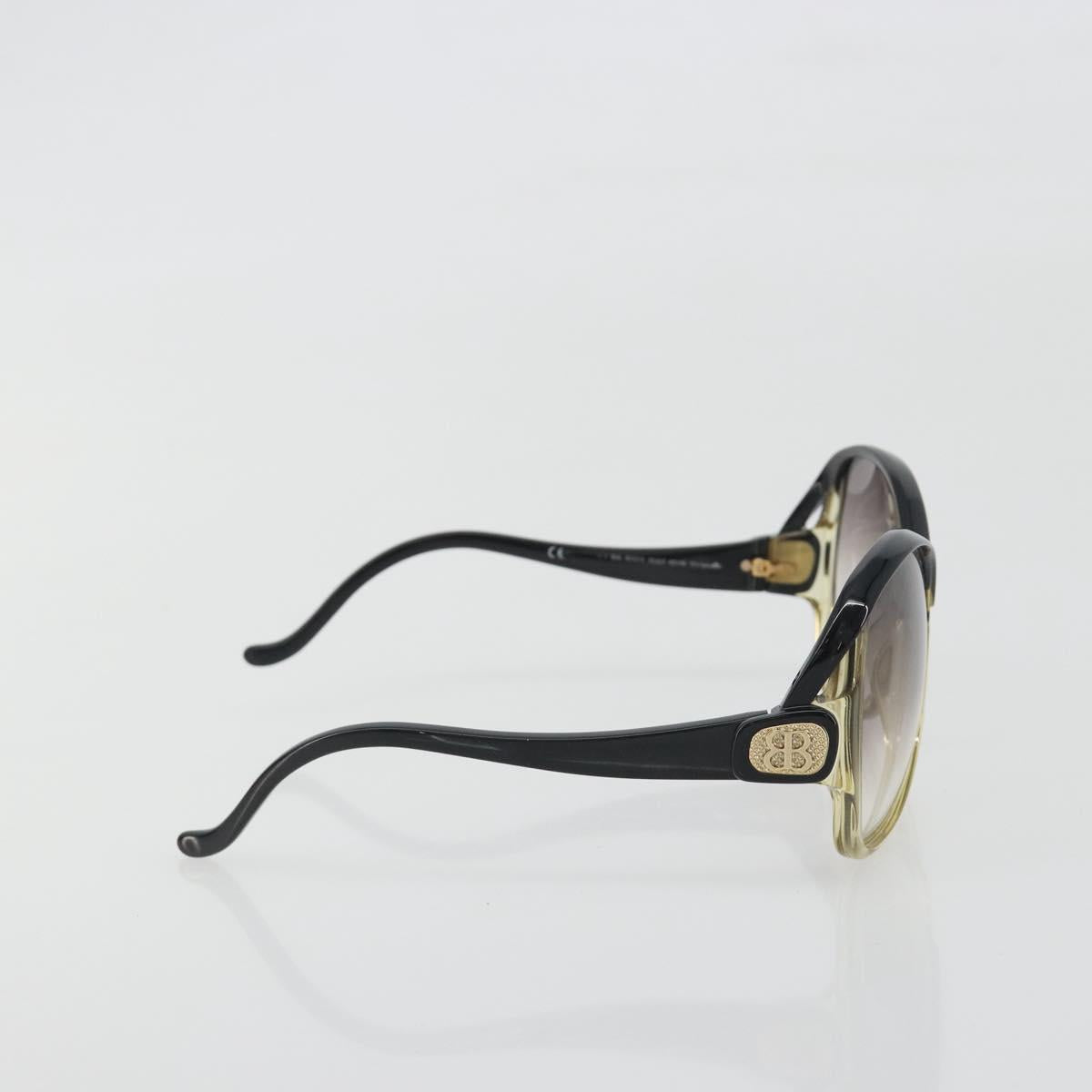 BALENCIAGA Sunglasses Plastic Black Gold Auth BA14253A
