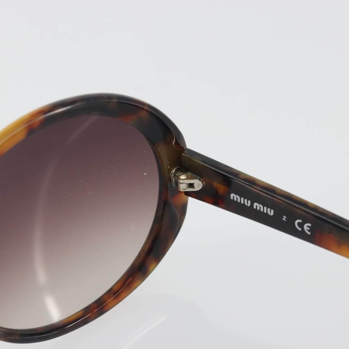Miu Miu Tortoise Pattern Sunglasses Plastic Brown Auth BA14256