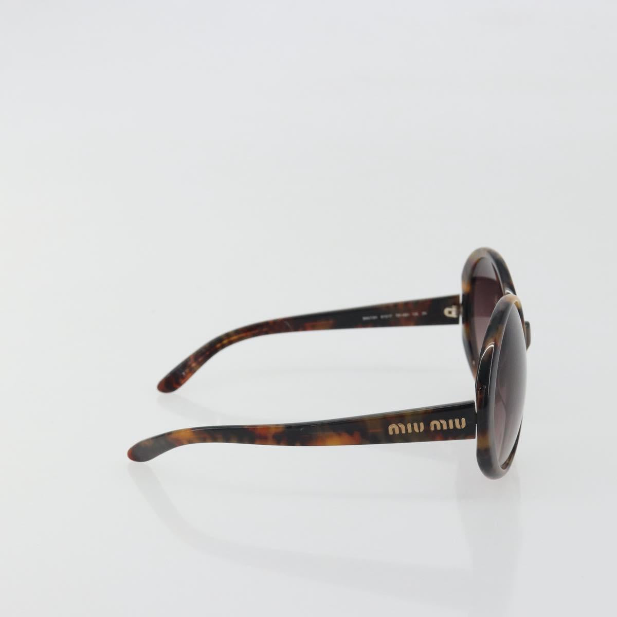 Miu Miu Tortoise Pattern Sunglasses Plastic Brown Auth BA14256