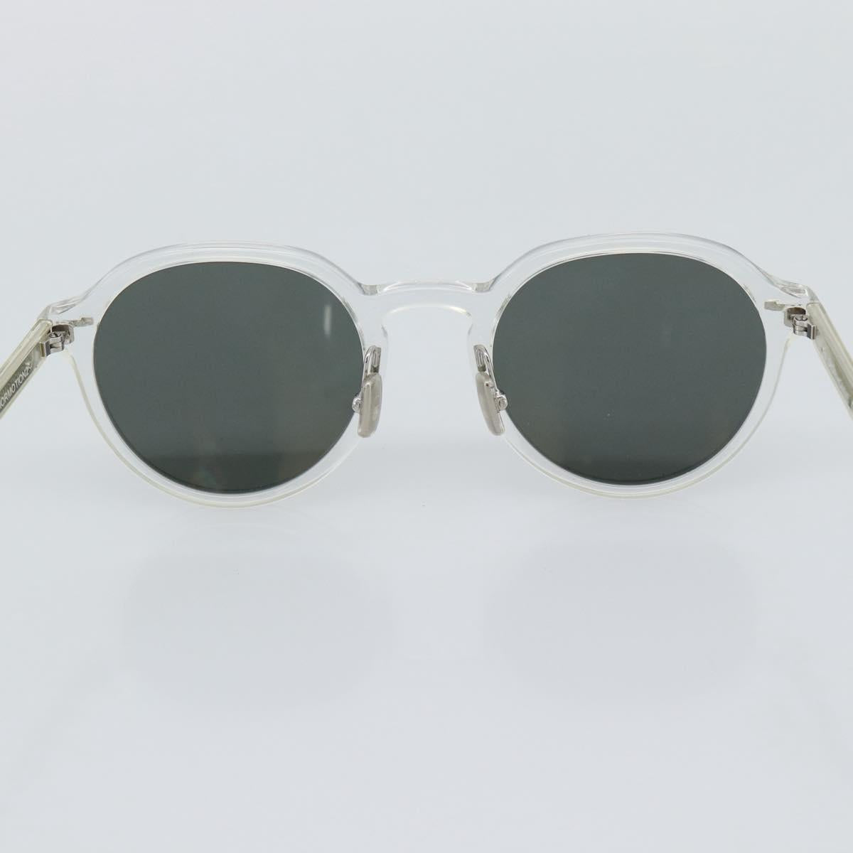 Christian Dior Sunglasses Plastic Clear Silver Auth BA14260