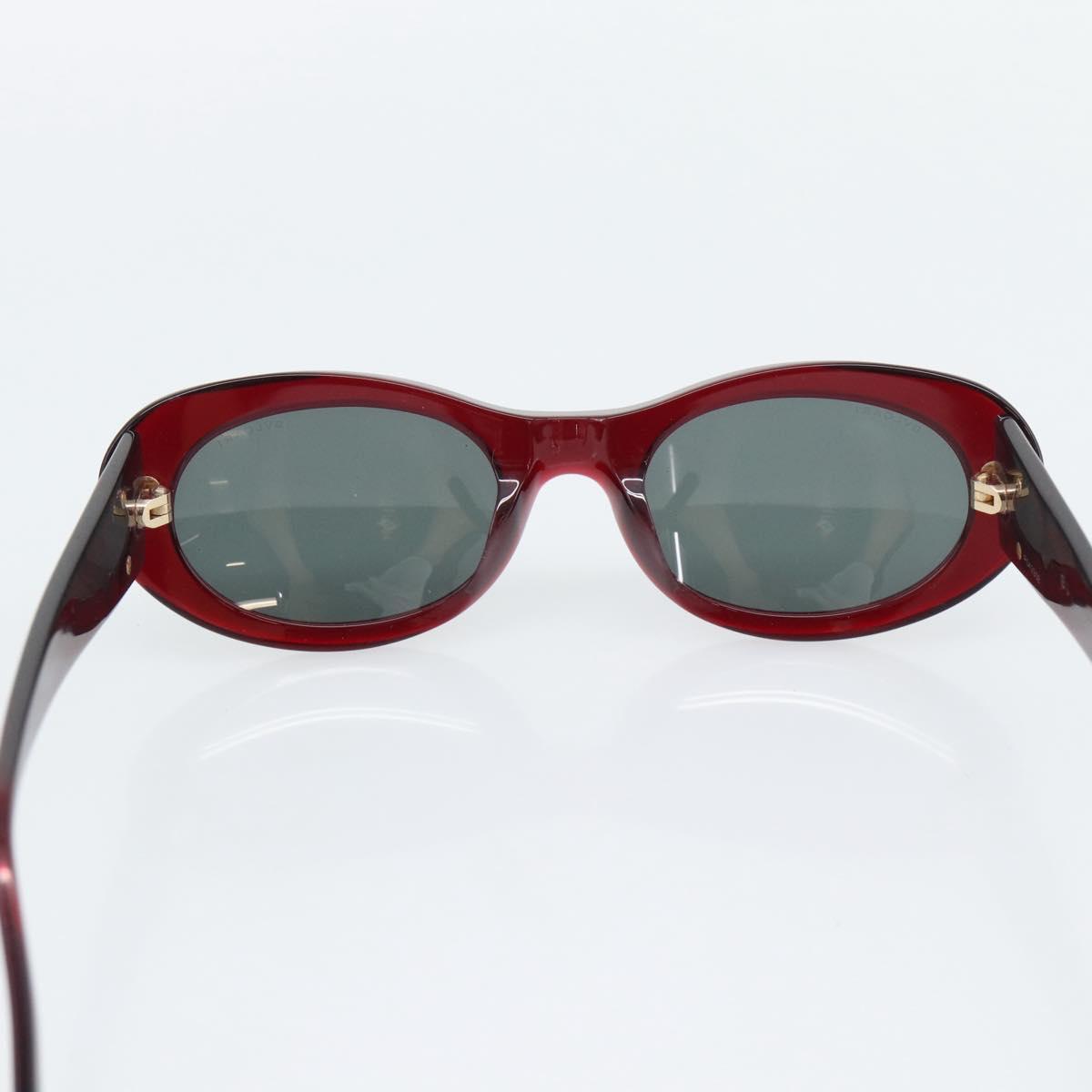 BVLGARI Sunglasses Plastic Red Gold Auth BA14261