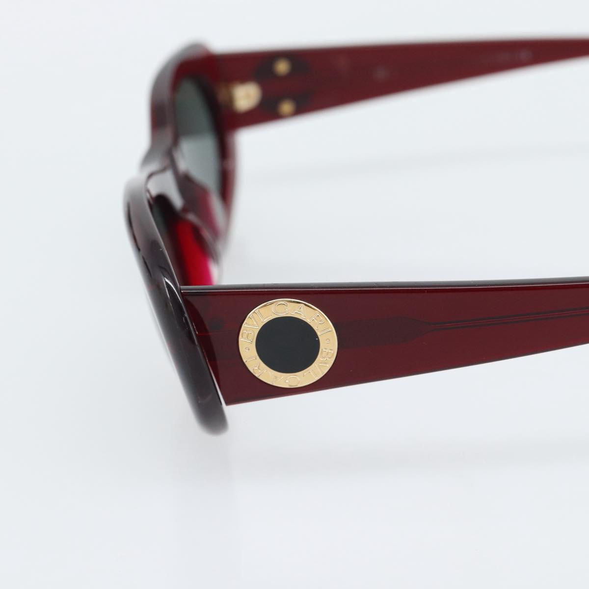 BVLGARI Sunglasses Plastic Red Gold Auth BA14261