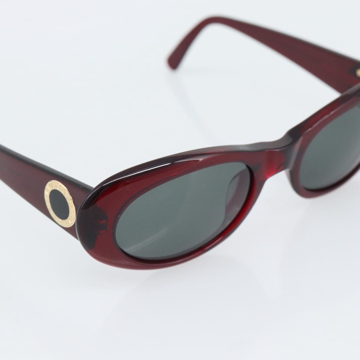BVLGARI Sunglasses Plastic Red Gold Auth BA14261