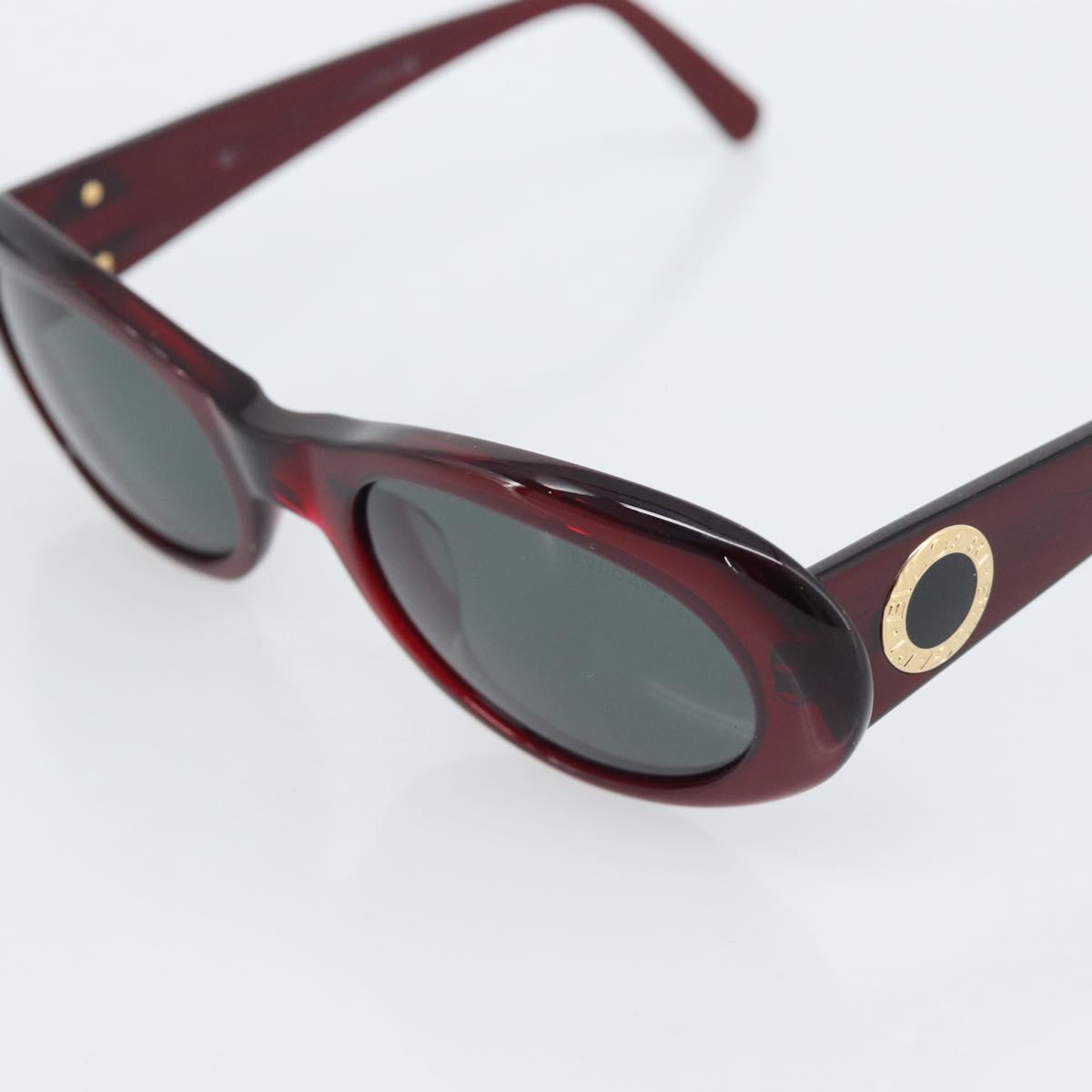BVLGARI Sunglasses Plastic Red Gold Auth BA14261