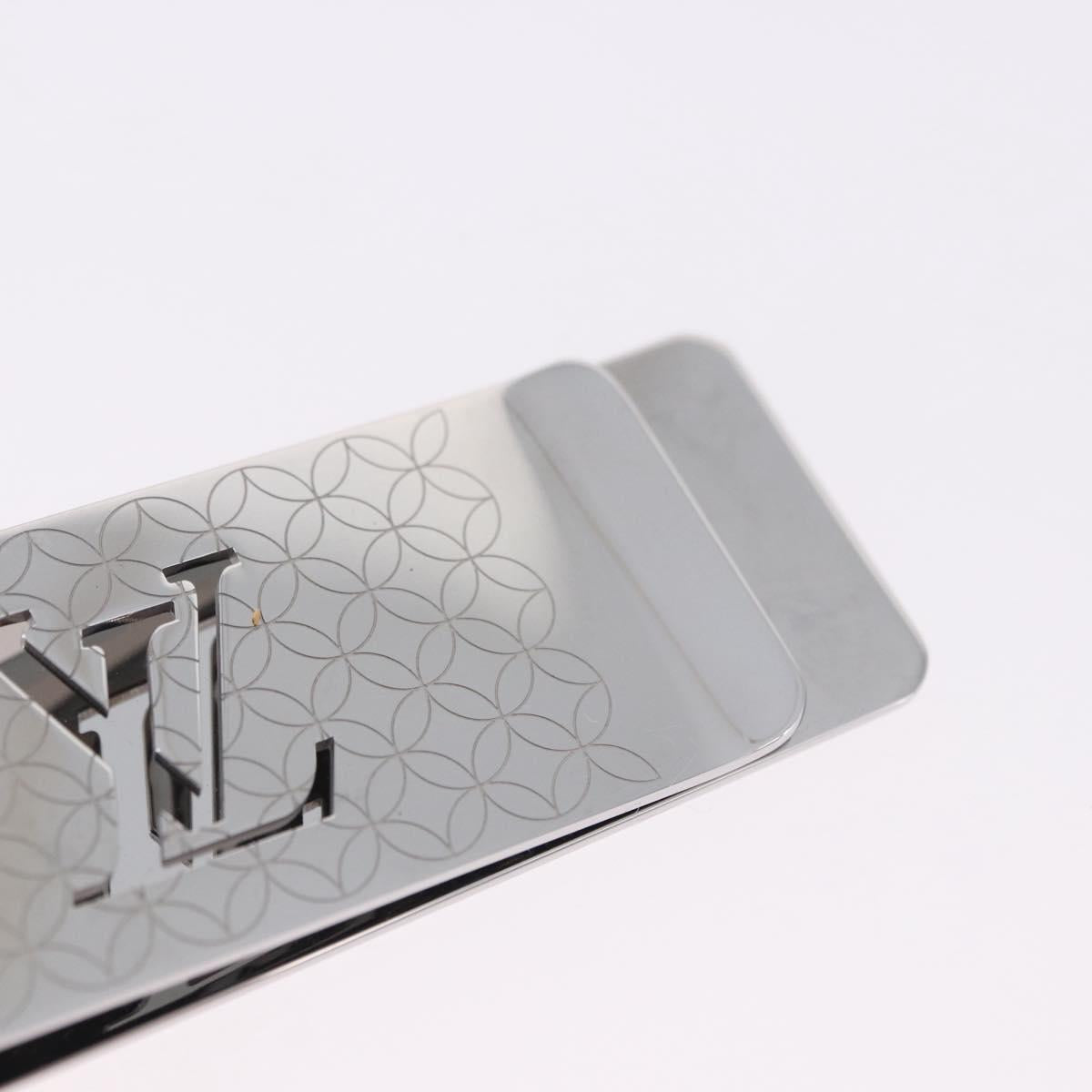 LOUIS VUITTON Steel Bill Clip Champs Elysees Clip Silver M65041 LV Auth BA14265M