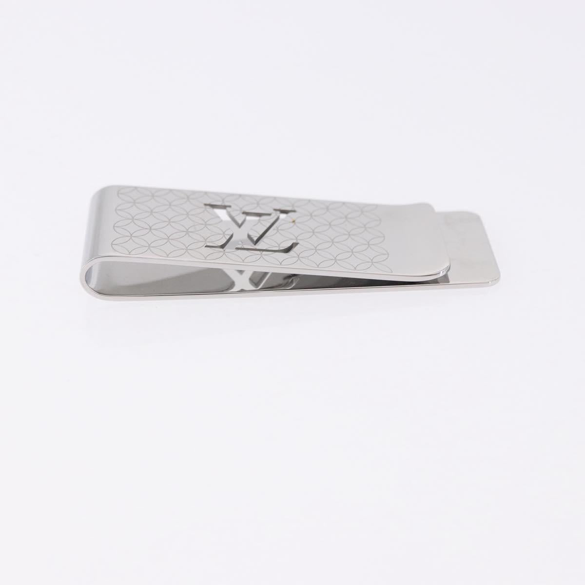 LOUIS VUITTON Steel Bill Clip Champs Elysees Clip Silver M65041 LV Auth BA14265M