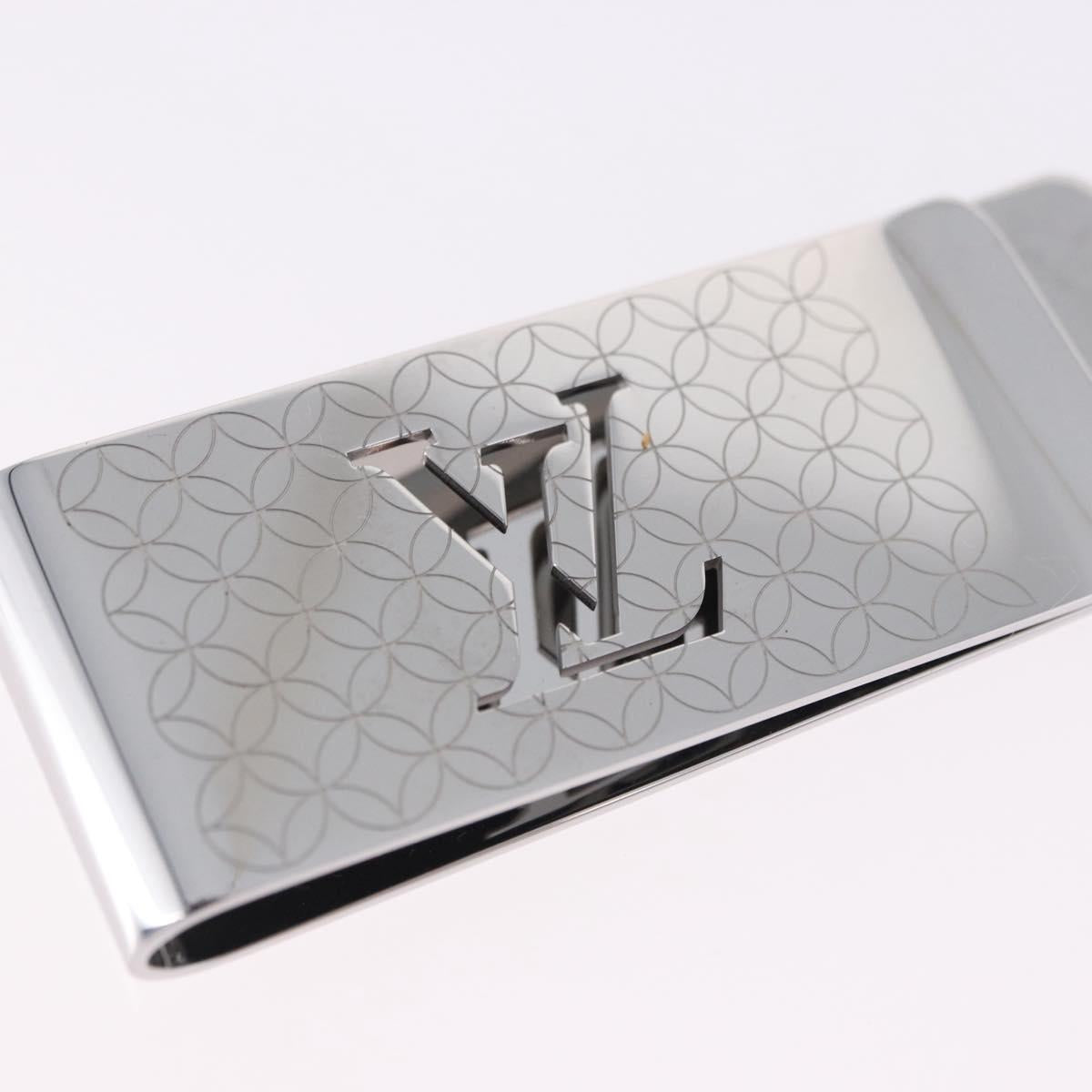 LOUIS VUITTON Steel Bill Clip Champs Elysees Clip Silver M65041 LV Auth BA14265M
