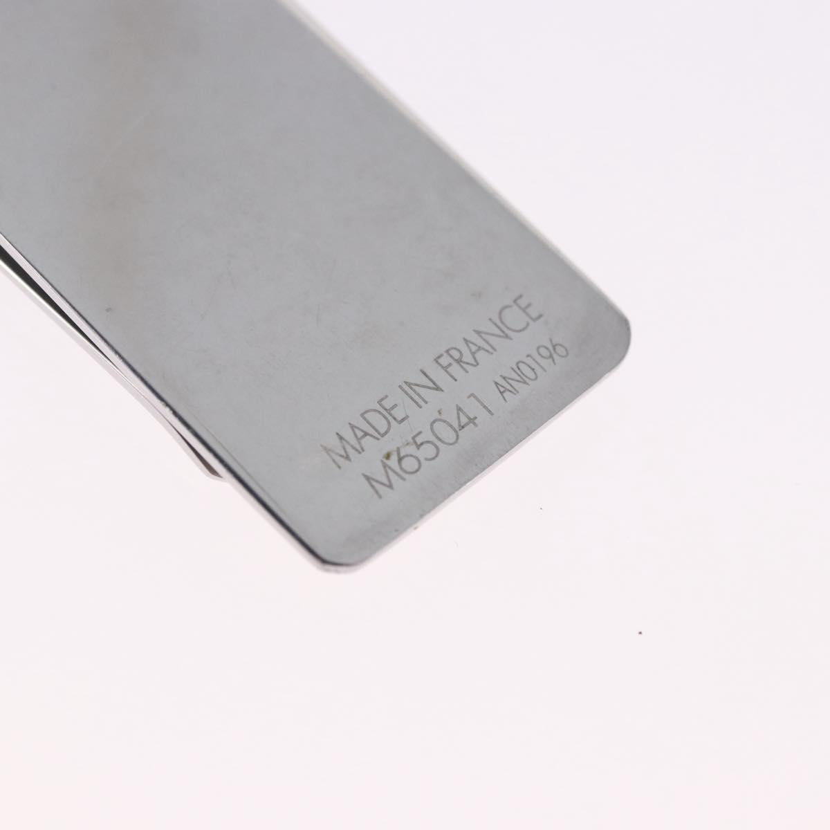 LOUIS VUITTON Steel Bill Clip Champs Elysees Clip Silver M65041 LV Auth BA14266