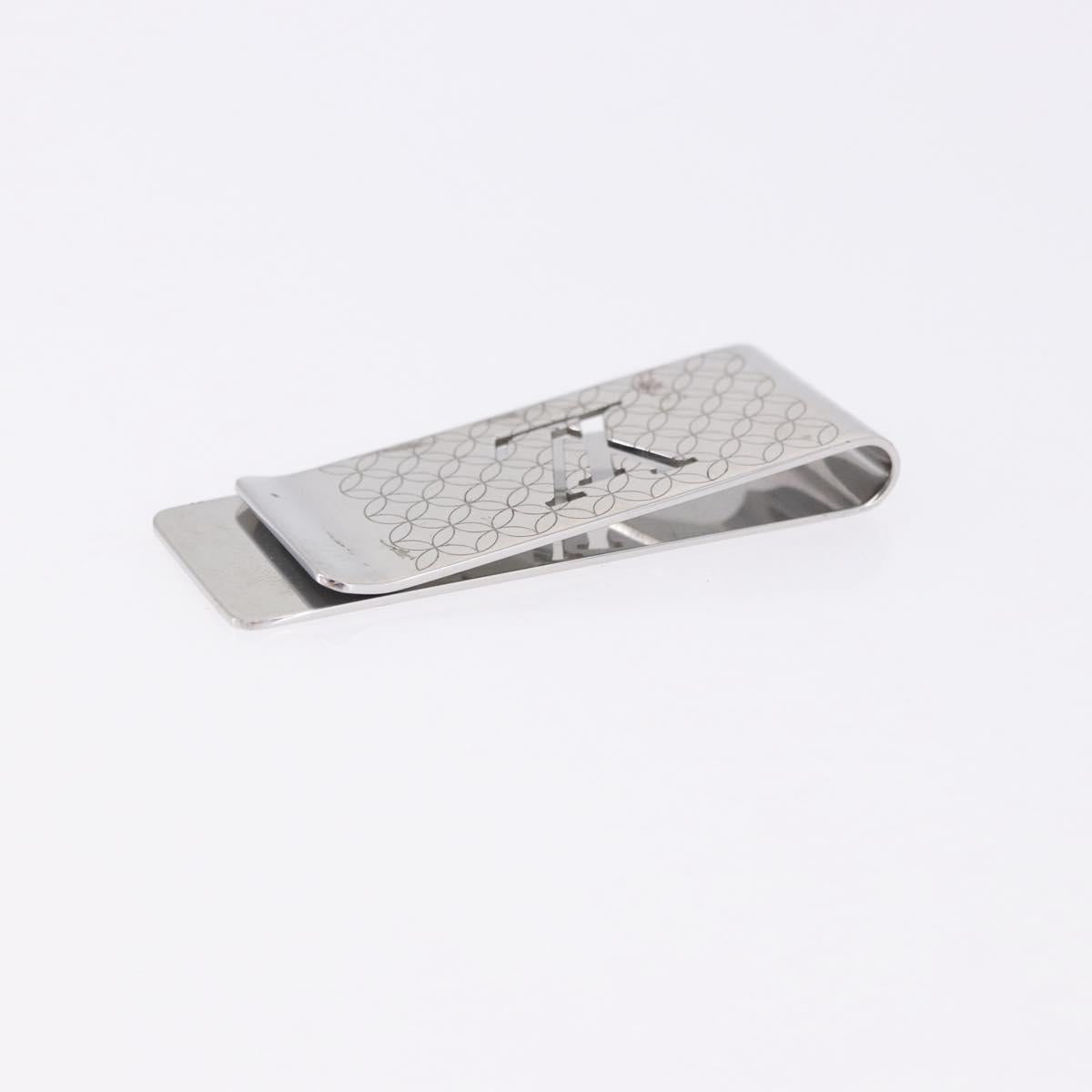 LOUIS VUITTON Steel Bill Clip Champs Elysees Clip Silver M65041 LV Auth BA14266