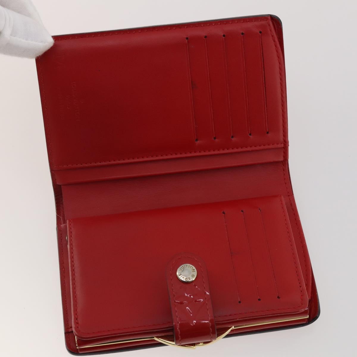 LOUIS VUITTON Monogram Vernis Epi Wallet 4 Set Red Beige Brown LV Auth BA14267