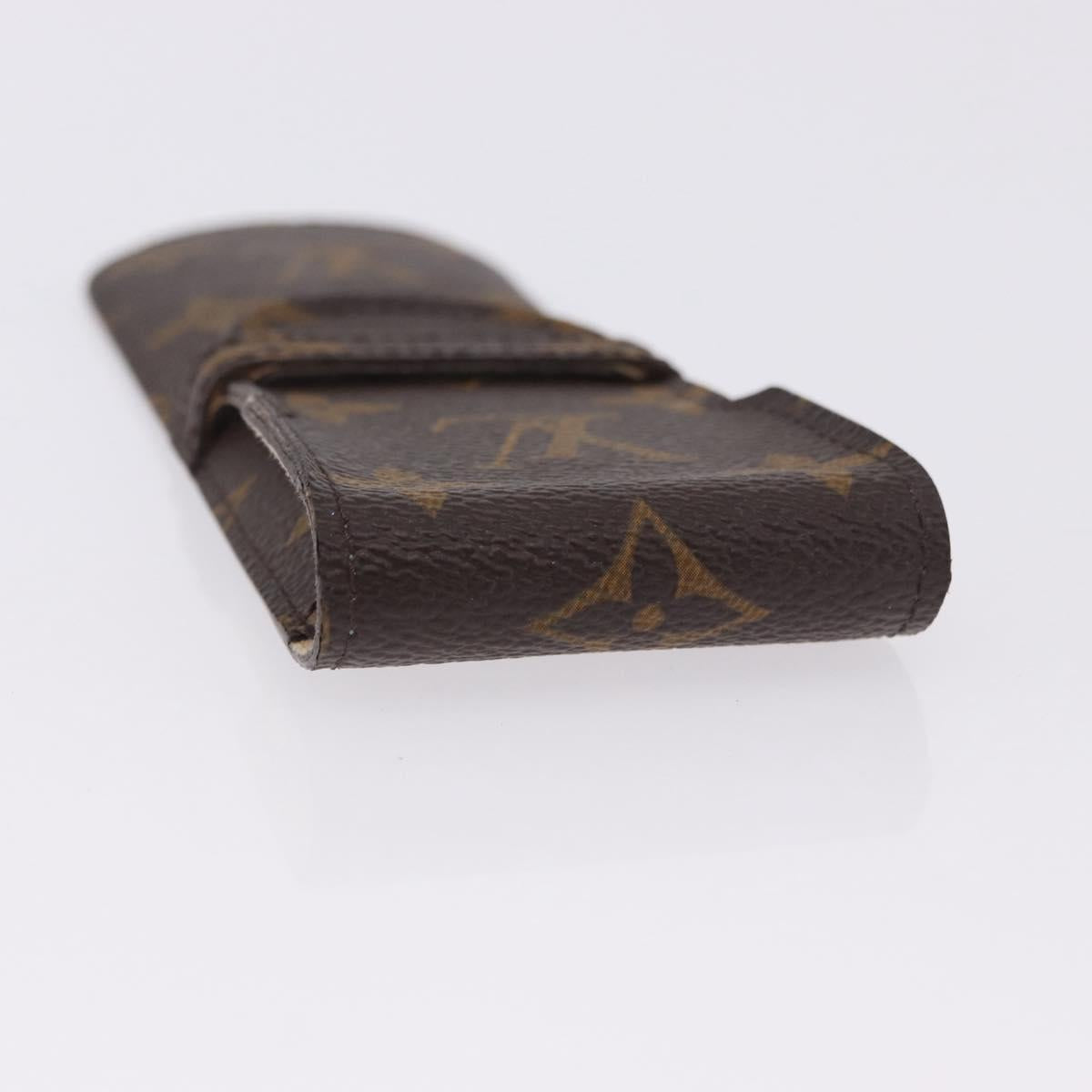 LOUIS VUITTON Monogram Etui Stylo Pen Case M62990 LV Auth BA14269