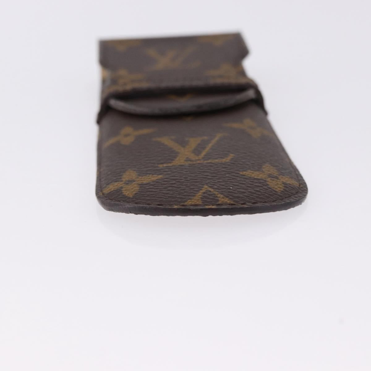 LOUIS VUITTON Monogram Etui Stylo Pen Case M62990 LV Auth BA14269