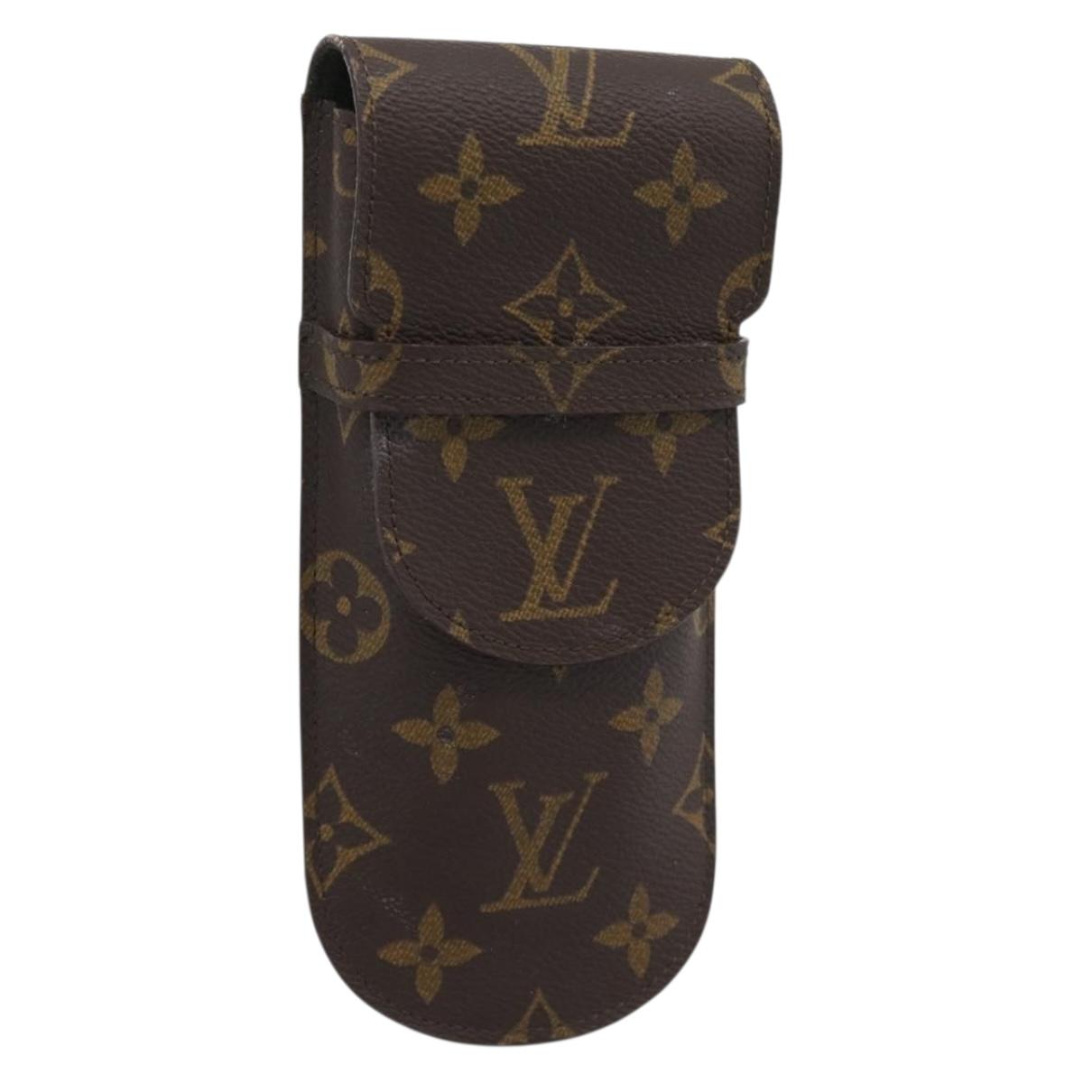 LOUIS VUITTON Monogram Etui a Lunettes Rabat Glasses Case M62970 LV Auth BA14270