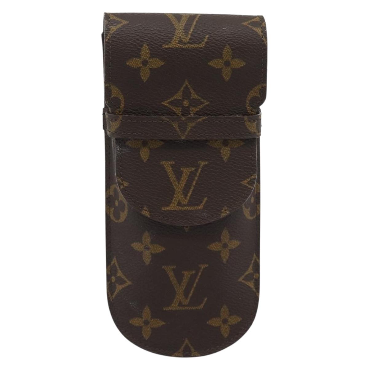 LOUIS VUITTON Monogram Etui a Lunettes Rabat Glasses Case M62970 LV Auth BA14270