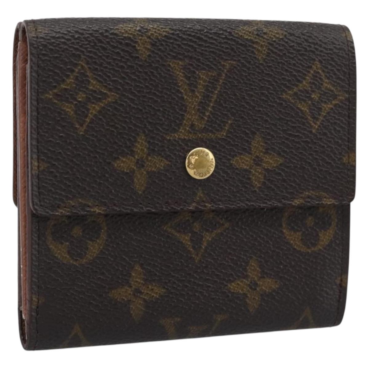 LOUIS VUITTON Monogram Porte Monnaie Bier Cartes Crdit M61652 LV Auth BA14273