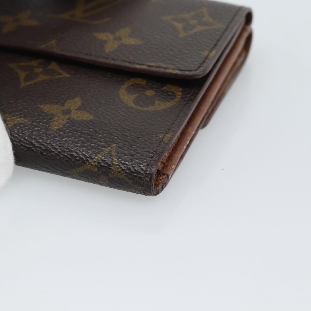 LOUIS VUITTON Monogram Porte Monnaie Bier Cartes Crdit M61652 LV Auth BA14273