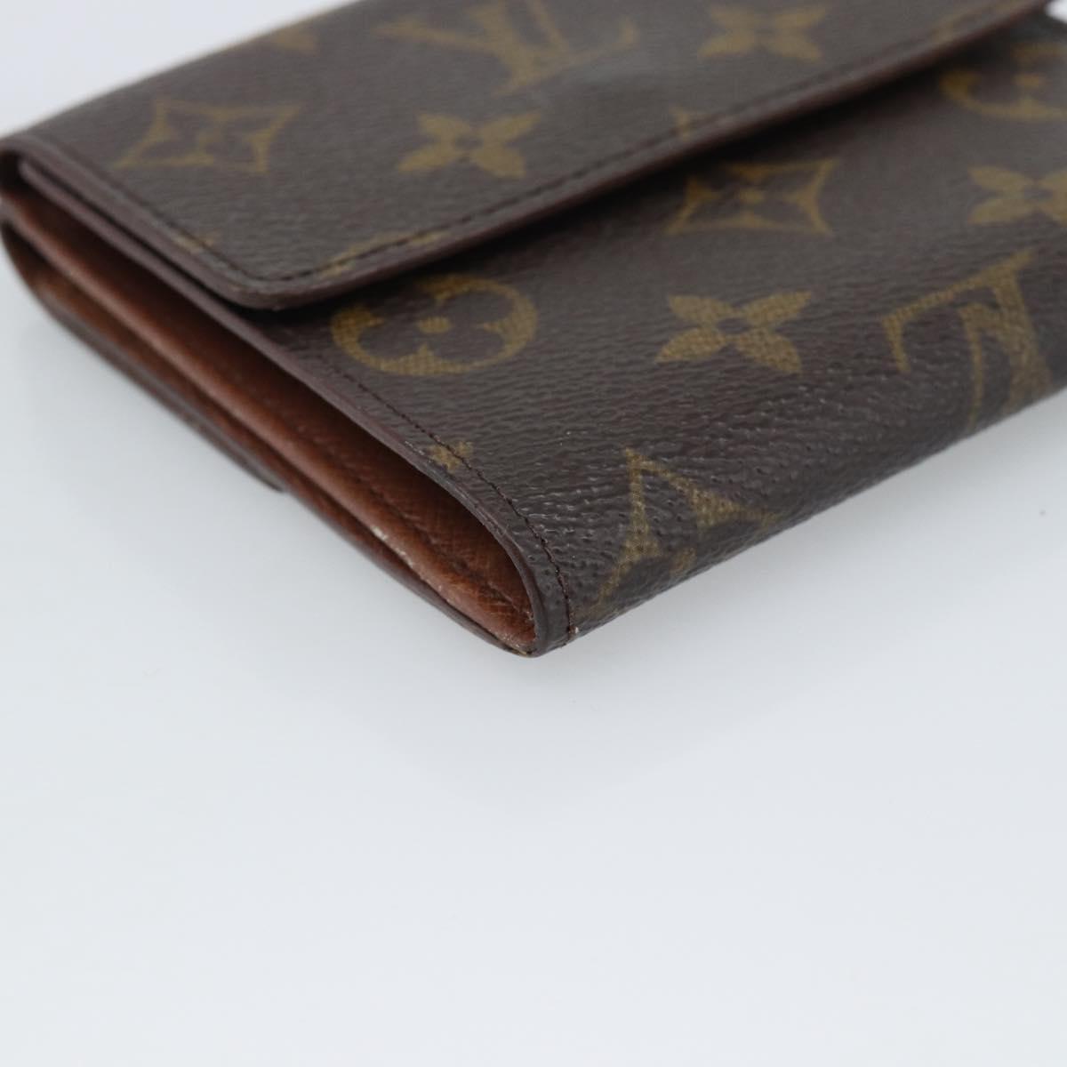 LOUIS VUITTON Monogram Porte Monnaie Bier Cartes Crdit M61652 LV Auth BA14273