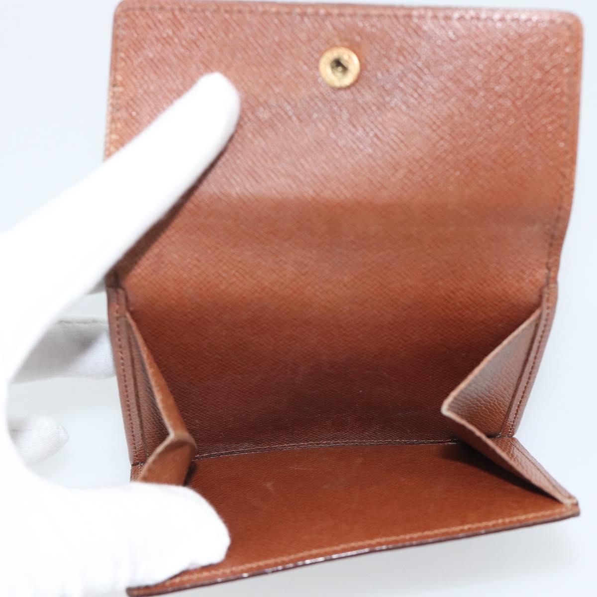 LOUIS VUITTON Monogram Porte Monnaie Bier Cartes Crdit M61652 LV Auth BA14273