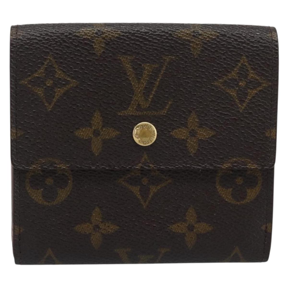 LOUIS VUITTON Monogram Porte Monnaie Bier Cartes Crdit M61652 LV Auth BA14273