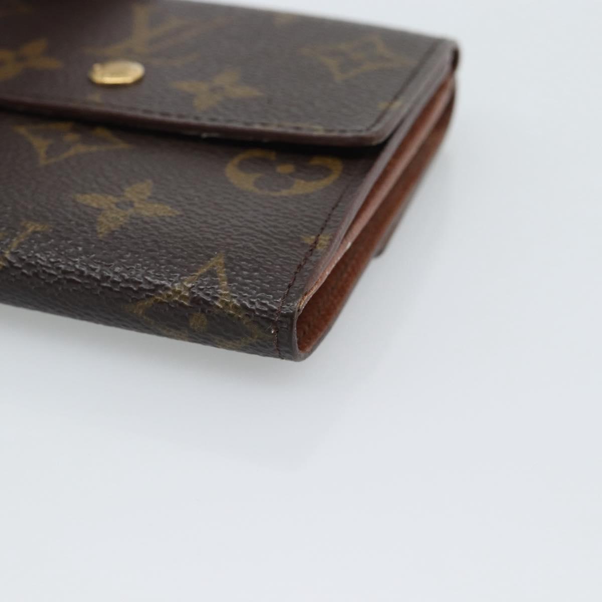 LOUIS VUITTON Monogram Porte Monnaie Bier Cartes Crdit M61652 LV Auth BA14273