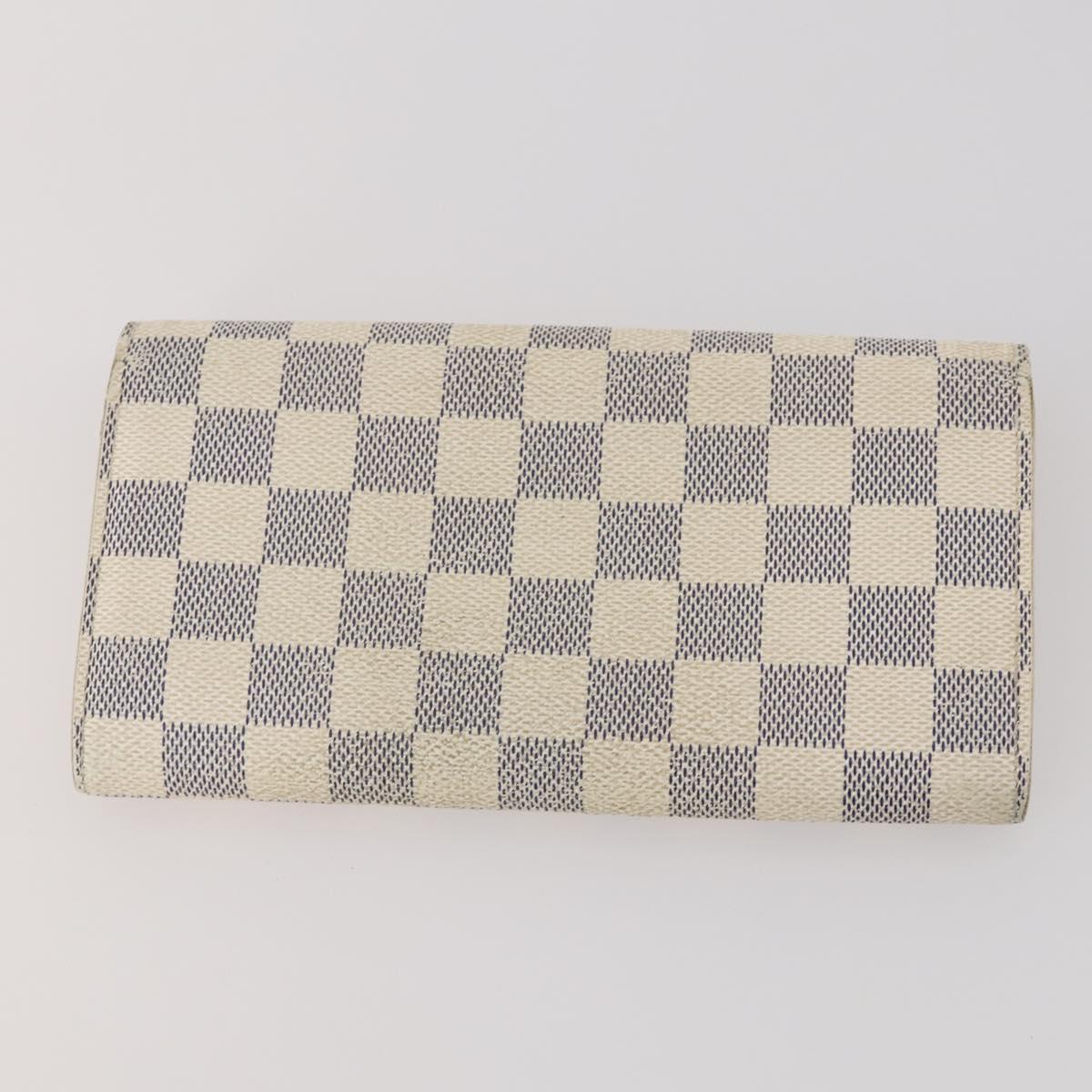 LOUIS VUITTON Monogram Damier Azur Wallet 5 Set LV Auth BA14277