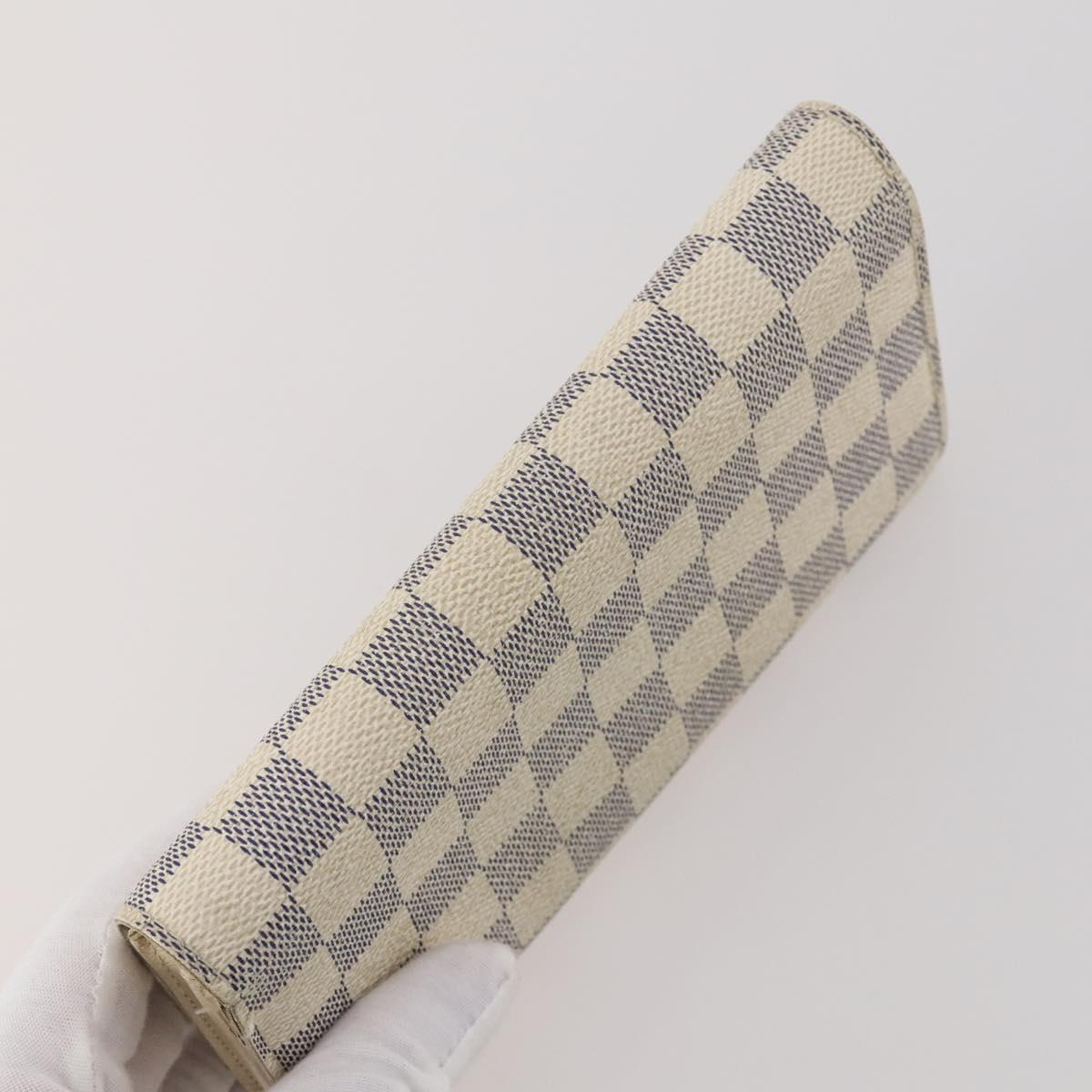LOUIS VUITTON Monogram Damier Azur Wallet 5 Set LV Auth BA14277