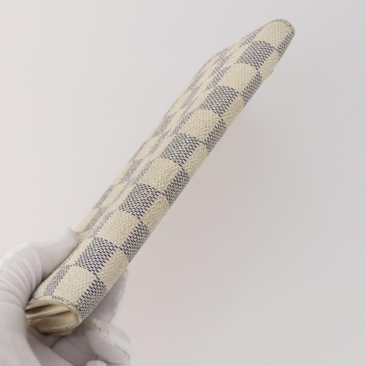 LOUIS VUITTON Monogram Damier Azur Wallet 5 Set LV Auth BA14277