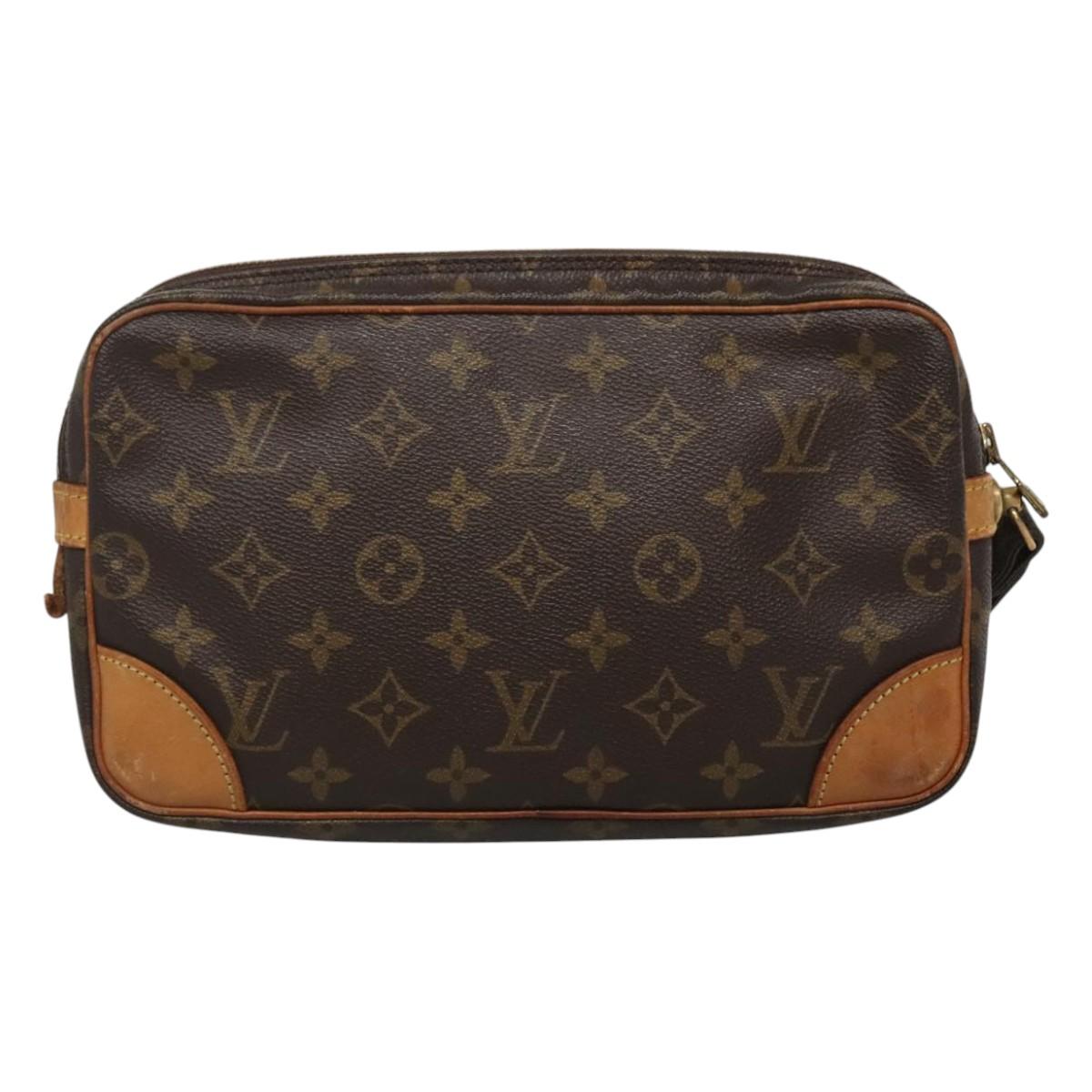 LOUIS VUITTON Monogram Marly Dragonne GM Clutch Bag M51825 LV Auth BA1429