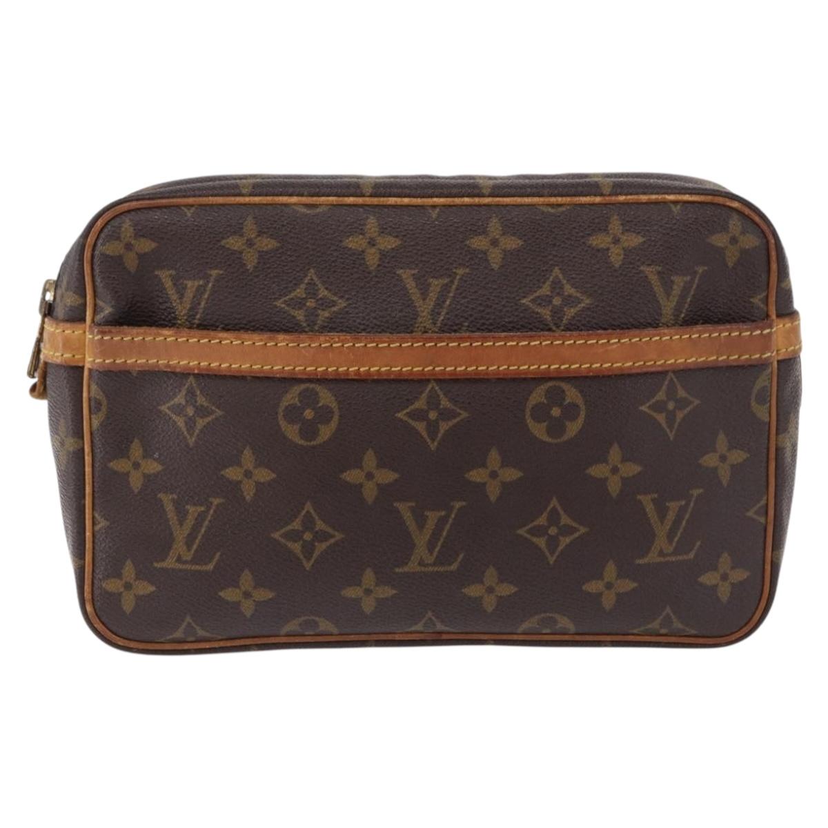 LOUIS VUITTON Monogram Compiegne 23 Clutch Bag M51847 LV Auth BA14308